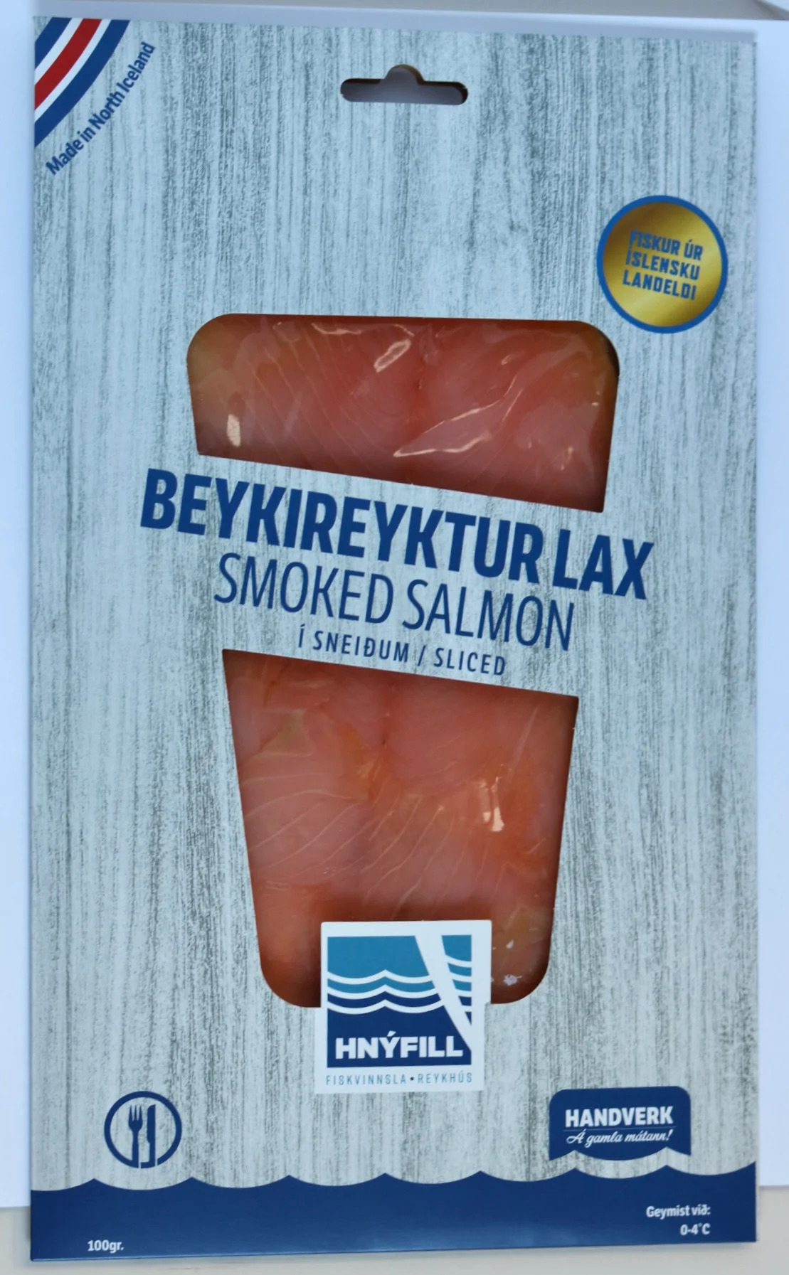 Beykireyktur lax í sneiðum